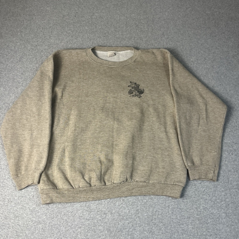 Vintage Russell Athletic Sweatshirt Mens Large (Fits S/M) Tan Nature 70s Gold Ta